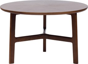 MAZZONI EXPORT BELLUNO Nuc Natural (Maro Închis) - MĂSUȚĂ DE CAFEA DIN LEMN Ø65 cm ROTUNDĂ MODERN CLASSIC
