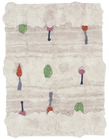 Covor de joacă pentru copii crem din bumbac 120x160 cm Veggie Garden – Lorena Canals