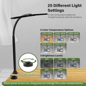 Corp de iluminat LED dimabil pentru monitor Immax 08995L OFFICE LED/24W/230V 2700-6300K