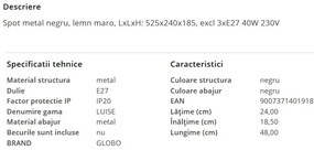 Plafoniera stil minimalist LUISE 3