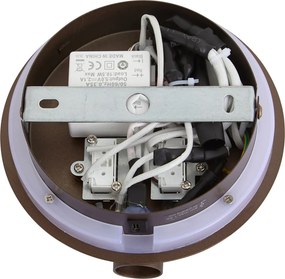 Lampă de perete modernă bronz închis, inclusiv LED cu USB-C - Croft