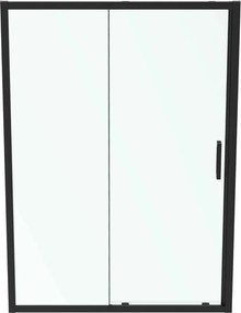 Usa glisanta cu segment fix 140 cm negru mat Ideal Standard Connect 2