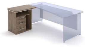 Container andocare TopOffice 90 x 55 cm, stânga, stejar charleston