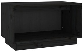 813828 vidaXL Comodă TV, negru, 60x35x35 cm, lemn masiv de pin