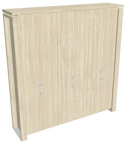 Dulap înalt Verno+ 200 x 46 x 210 cm, salcâm