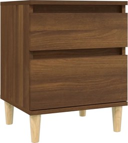 vidaXL Noptieră, stejar maro, 40x35x50 cm