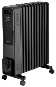 Sencor - Radiator electric pe ulei cu 11 aripioare, 1000/1200/2400 W, 230 V, Wi-Fi, negru