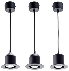 Set 3 lustre pendul EMKO Hat, negru