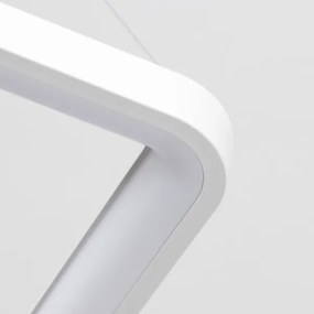 Brilagi - lustră LED reglabilă pe cablu FALCON SLIM LED/50W/230V 50x50 cm albă + telecomandă