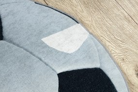 BAMBINO 2139 cerc covor lavabil - Fotbal pentru copii anti-alunecare - negru / alb - SECUNDAR-COTATI PRODUSUL