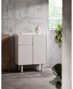 Dulap alb 80x100x40 cm Bera – Unique Furniture