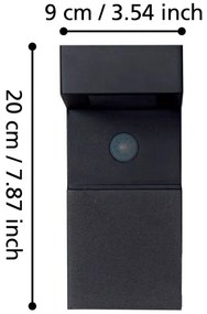 Eglo 900245 - Lampă solară LED de exterior cu senzor 18xLED/0,2W/3,7V IP44