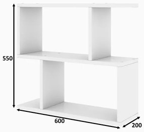 Măsuță laterală LALE 55x60 cm albă