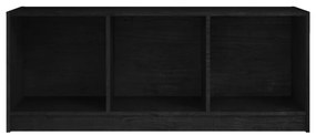 Comoda TV, negru, 104x33x41 cm, lemn masiv de pin 1, Negru