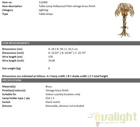 Veioza design LUX Hollywood Palm 112466 HZ