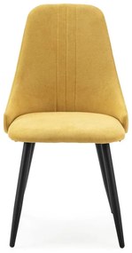 Scaune de dining galbene 4 buc. Mani – Marckeric