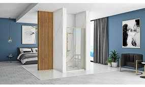 Paravan de dus tip Walk-in Rea Rapid Slide 110x195 cm profil auriu periat