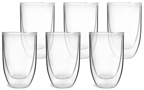Set 6 pahare cu perete dublu Vialli Design NATALIE, 350 ml