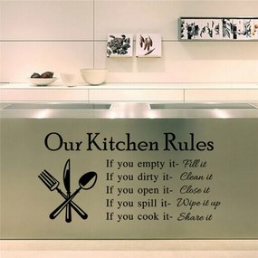 Sticker perete Our Kitchen Rules
