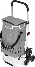 Cărucior de cumpărături pliabil 2in1 cu sac termic de 30 l