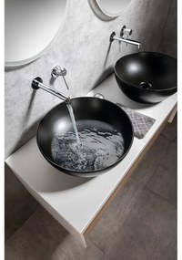 Baterie argintiu-lucios pentru chiuvetă încastrată (1 ieșire) Solaris – Sapho