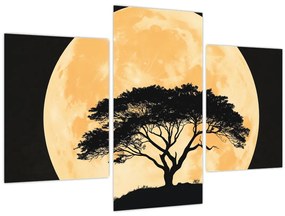 Tablou – Arbore în lună plină aurie II. (90x60 cm)
