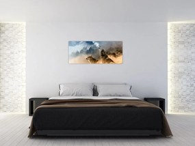 Tablou - lupii urlând la lună (120x50 cm)