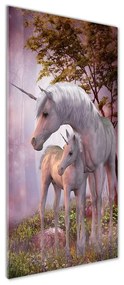Tablou sticlă unicorni
