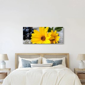 Tablou cu floare galbenă (120x50 cm)