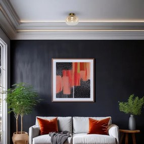 Plafonieră LED VASO LED/4W/230V d. 18 cm auriu/fumuriu