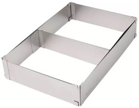 Forma de copt Kinghoff KH 1907, Reglabila 27,5-52,4 cm, Otel inoxidabil, Argintiu