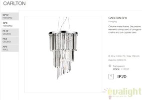 Lustra suspendata moderna design elegant CARLTON SP8 117737