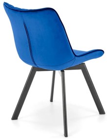 Scaun K520 velvet bleumarin