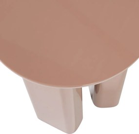 Măsuță auxiliară rotundă cu aspect lucios ø 40 cm Orivo – WOOOD