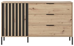 Comodă Tallin 138 (Stejar artisan + antracit). 1071400