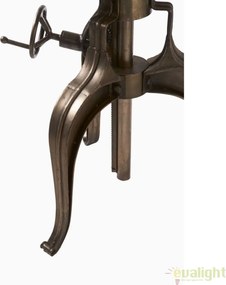 Masa design industrial cu inaltime reglabila, diametru 77cm, Grand Central 262820RM