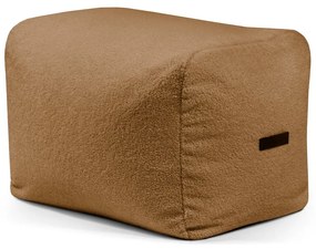 Fotoliu bean bag maro cu tapițerie din țesătură bouclé Plus 70 Lounge – SLOWDOWN