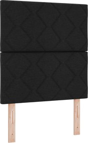 vidaXL Tăblie LED Negru 80 cm țesătură