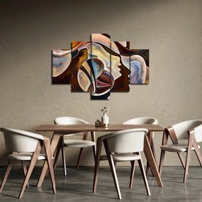 Tablou - Abstractizarea capetelor (150x105 cm)