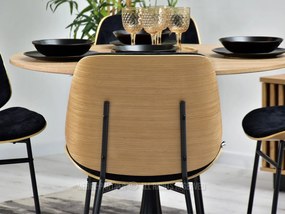 Scaun Jordan (stejar negru + negru). 1111083
