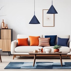 Pendul pe cablu CAPITAL, 1 x GX53, 15 W, 230 V, Ø 32 cm, albastru