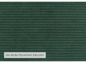 Colțar verde închis extensibil cu tapițerie din catifea reiată (cu colț pe partea dreaptă) Lofty Lilly – Miuform