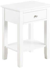 Noptieră LARA alb