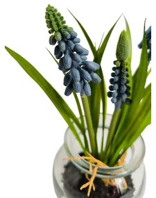 Bluebell artificială în sticlă, 19 cm