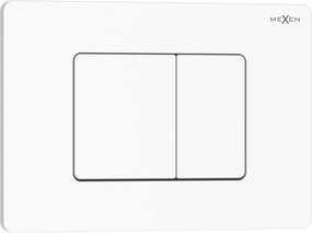 Mexen Tex 05 buton de spălare oțel inoxidabil, alb lucios - 6105-01