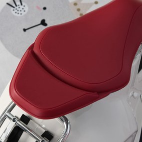 HOMCOM Motocicleta Jucarie cu Licenta Oficiala Vespa, pentru Copii 3+ Ani, cu 2 Roti Suplimentare, Lumini si Sunete, 108x49x75cm Roz | Aosom Romania