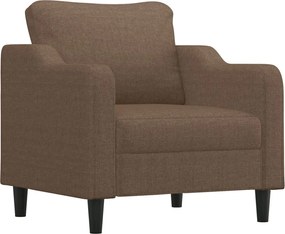 vidaXL Fotoliu canapea, maro, 60 cm, material textil