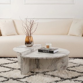 Masă de cafea Orion Freesia Marble