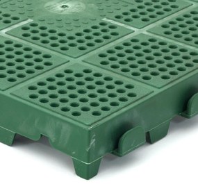 Placi de plastic perforat Linea Combi 40 x 40 x 4,8 cm, verde