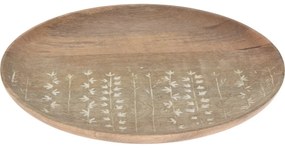 Tavă decorativă de servire lemn de mango Tamala, 30 x 2 cm